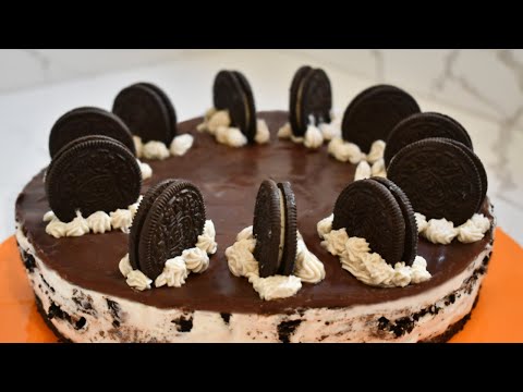 Видео: Chocolate Oreo Cheesecake | Чийзкейк с Бисквитки Орео | Шоколадова Торта Орео в (без печене)
