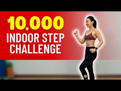 Видео: 10 000 шагов в помещении🚶‍♀️Challenge (сжигаем калории!) | Джоанна Сох