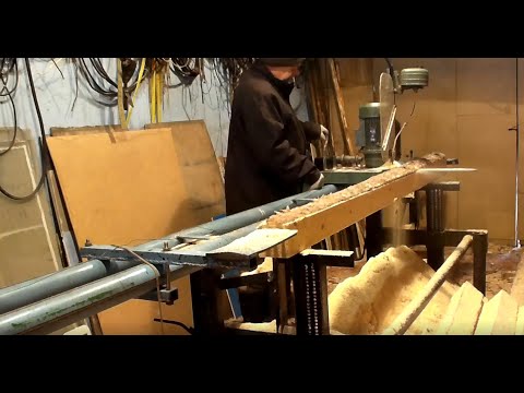 Видео: Каретка самодельной шинной пилорамы