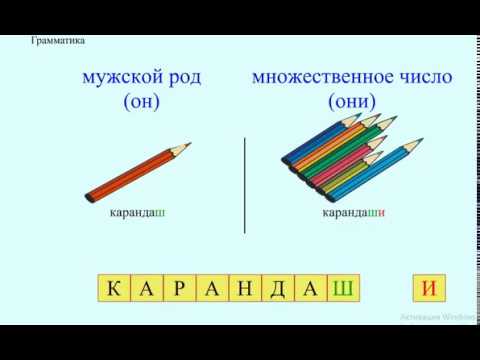 Видео: Множественное число существительных