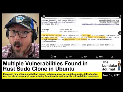 Видео: В клоне Rust Sudo в Ubuntu обнаружено множество уязвимостей