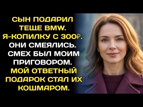 Видео: Меня высмеяли за копилку с тремя сто рублями. Я молча ушла. Утром мой ответ застал их врасплох.