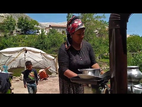 Видео: Жизнь в деревне \ Мы сварили чай и муку на плите \ Один день с сестрой и моей рукой