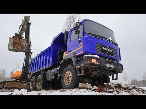 Видео: Что может МАН после 20 лет. В погоне за проходимостью на Man FE 410a 6х6.