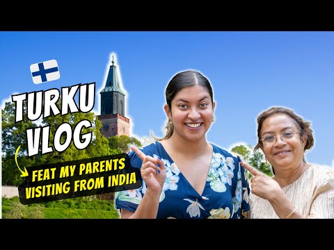 Видео: Исследуем Турку, Финляндия, с моими индийскими родителями | Видеоблог «Первые впечатления и реакц...