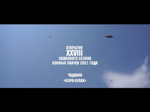 Видео: Конные скачки. Аът чарыжы Чадаана «Бора-Булак» Открытие XXVIII скакового сезона конных скачек 2021