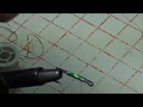 Видео: Вязание зеленой мушки для ловли семги ( Часть 1 ) .