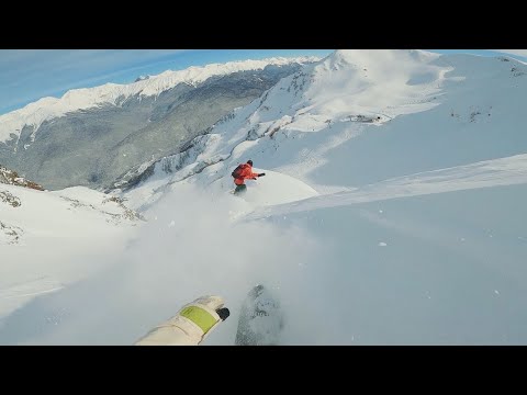 Видео: Фрирайд на Сноуборде.  GoPro 8. Роза Хутор. Борисов Алексей.