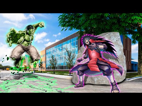Видео: Халк пен Мадара ерегісіп төбелесті! (GTA V)