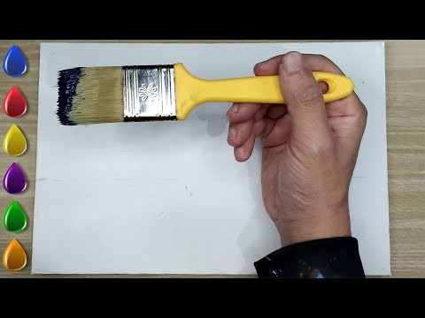 Видео: Наедине с луной и морем - Акриловая живопись для начинающих