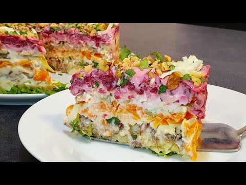 Видео: Такое Салат съедят за минуту, очень вкусный и простой в приготовлении. ГУШТЛИ САЛАТ.