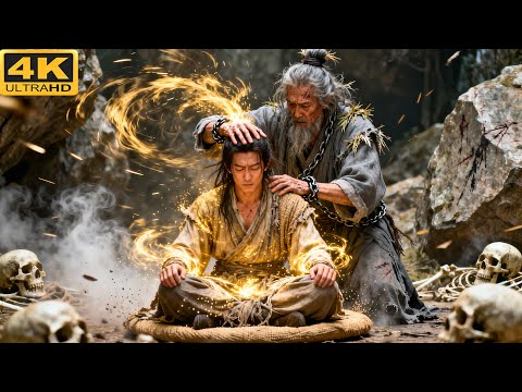 Видео: Слабый юноша упал в пещеру, отшельник передал ему все боевые искусства, он стал непобедим!