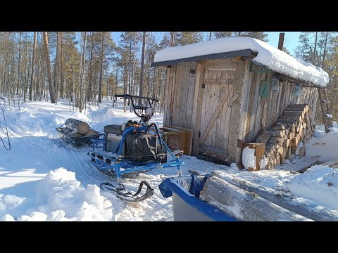 Видео: Снегоход  "Альбатрос" в реальных условиях!