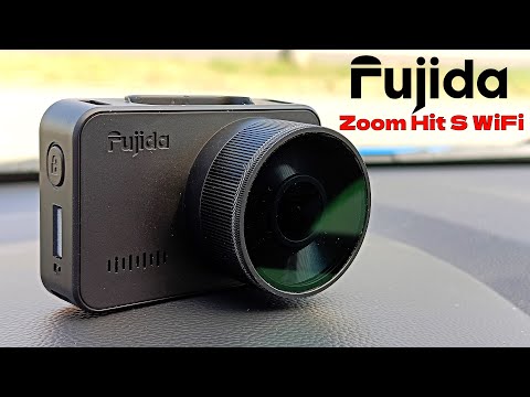 Видео: Fujida Zoom Hit S WiFi видеорегистратор с GPS базой камер и WiFi модулем