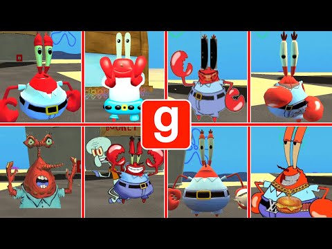Видео: GMOD: Все виды Мистера Крабса // Все Мистеры Крабсы-Некстботы █ Garry's Mod █