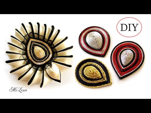 Видео: Оригинальные серединки для канзаши, МК / How decorate the middle of kanzashi flower