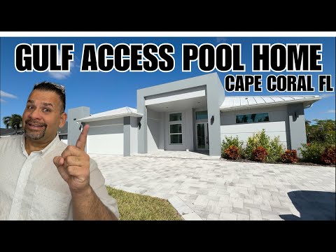Видео: ПРОДАЕТСЯ ДОМ НА БЕРЕГУ В КЕЙП-КОРАЛЕ, ФЛОРИДА | НОВЫЙ ДОМ С БАССЕЙНОМ | СОВРЕМЕННАЯ РОСКОШНАЯ ЖИЗНЬ
