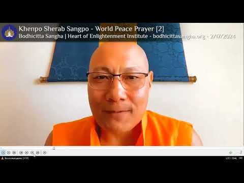 Видео: Кенпо Шераб Зангпо   Молитва о мире ч 2