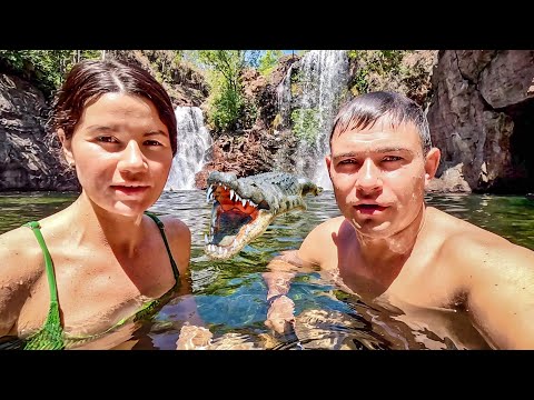 Видео: Австралия кишит крокодилами. Шок от увиденного. Тайны аборигенов #13