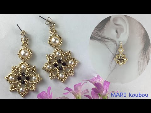 Видео: Серьги с жемчугом и двумя звеньями