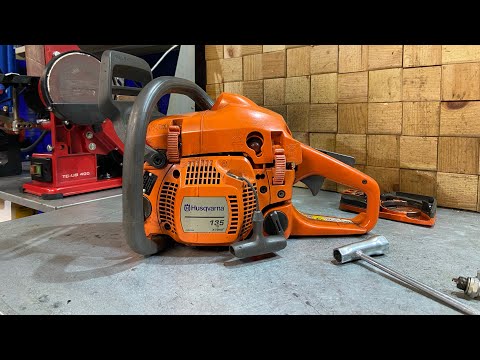 Видео: Husqvarna 135 2014г. Дал соседу попилить, а потом она не захотела!