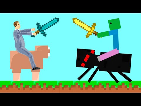 Видео: БЕЗУМНАЯ МАЙНКРАФТ БИТВА! ОПАСНЫЕ МОНСТРЫ МАЙНКРАФТ УНИЧТОЖАЮТ! САМЫЙ ДИКИЙ УРОВЕНЬ В HAPPY WHEELS