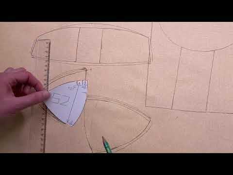 Видео: Изменение лекал под индивидуальные параметры - отрезная часть 3