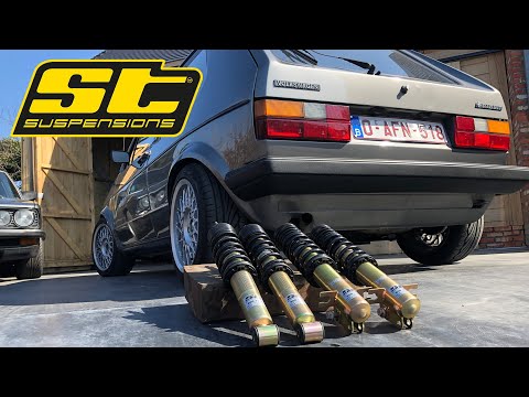 Видео: Установка койловеров ST Suspensions на мой Golf Mk1! (ST XA)