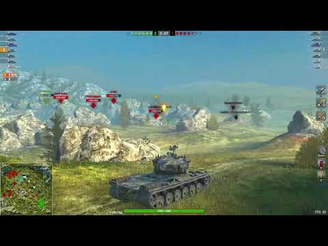 Видео: WoT Blitz. Kranvagn. Ледь "американець" не забрав