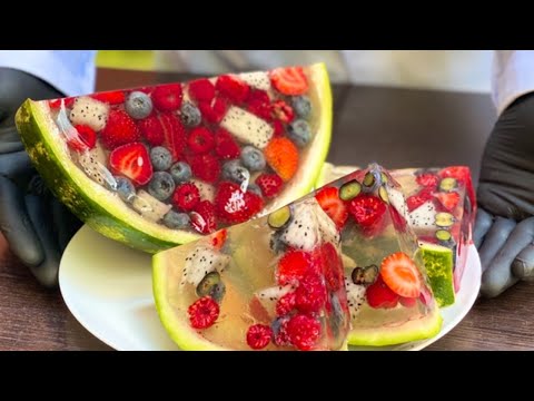 Видео: 🍉 Желейный арбуз 🍉Каждый должен попробовать этим летом 🍉 Необычный десерт без выпечки 🍉 | GoCakes