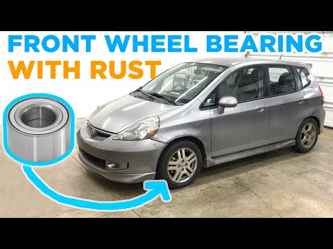 Видео: Как заменить передний ступичный подшипник на Honda Fit Jazz 1-го поколения