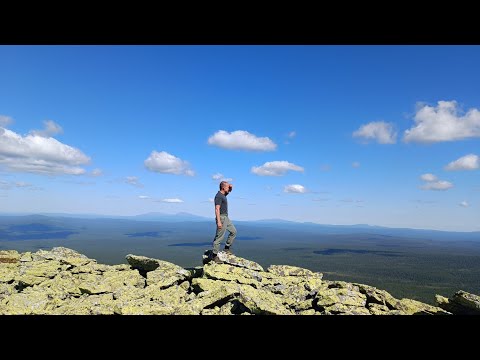 Видео: Восхождение на Ослянку - высшую точку Среднего Урала.