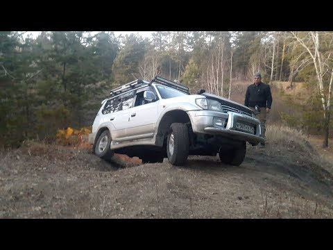 Видео: Как стандартный Land Cruiser Prado едет по диагоналкам. OffRoad