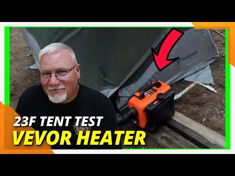 Видео: Дизельный обогреватель VEVOR сохраняет тепло в моей палатке при 20-градусной жаре!