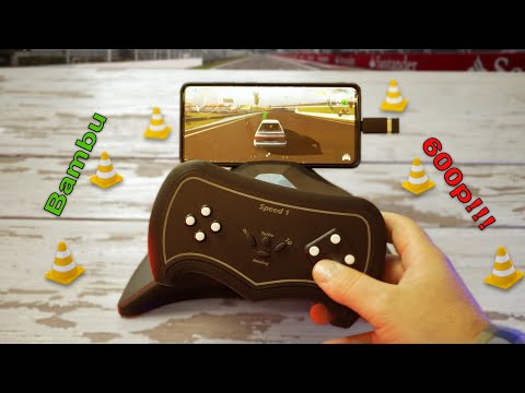 Видео: Руль для мобильной гонки за 600р на принтере Bambu Lab