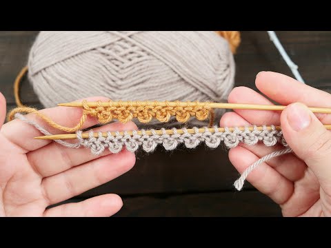 Видео: НЕВЕРОЯТНЫЙ набор петель арками - красивый аккуратный наборный край