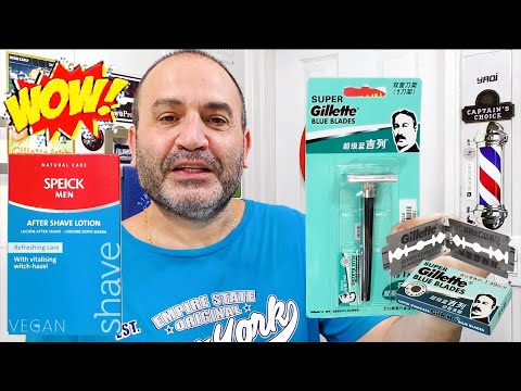 Видео: 💈Бритьё, которое могло закончиться как угодно, но вышло так! Китайская Super Gillette Blue Blades 🪒🤠