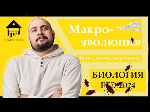 Видео: МАКРОЭВОЛЮЦИЯ. Пути, Направления, Способы эволюции для ЕГЭ 2024 |ЕГЭ БИОЛОГИЯ|Freedom|