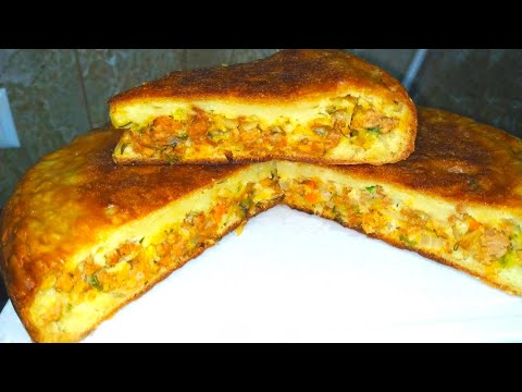 Видео: Капуста с Фаршем Объеденье Вкуснее чем Пицца! Даже крошки не останется! Пирог на Сковороде!