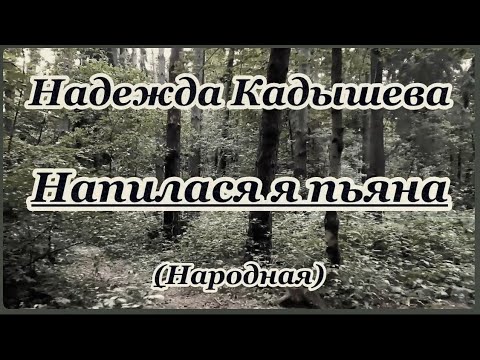 Видео: Н. Кадышева - Напилася я пьяна  -караоке