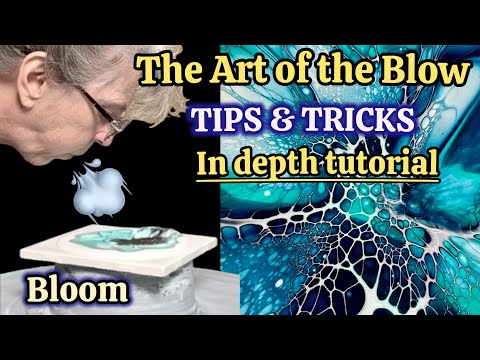 Видео: 419. ВЫДУВАЙТЕ как профи! Учебник Blooming Blow для новичков и опытных! #акриловаяживопись #искус...