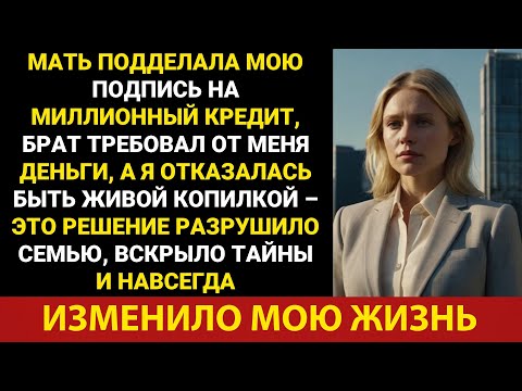 Видео: Мать подделала мою подпись, брат требовал деньги – я отказалась быть их кошельком