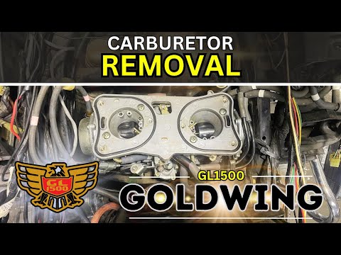 Видео: Снятие карбюратора GL1500 Goldwing
