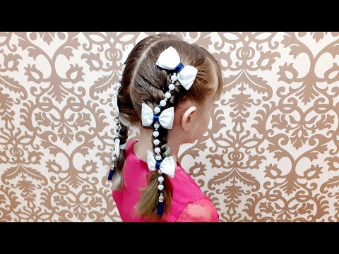 Видео: Эта модель бантиков Вам точно понравится 😍 лента в косу на заколках
