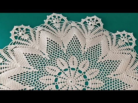 Видео: Очень красивая Салфетка. Первая часть. Крючок. Крючок для начинающих