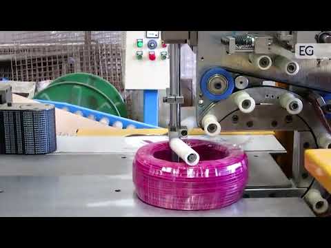 Видео: Экструзионная линия для производства кабеля Ø80+45PLC