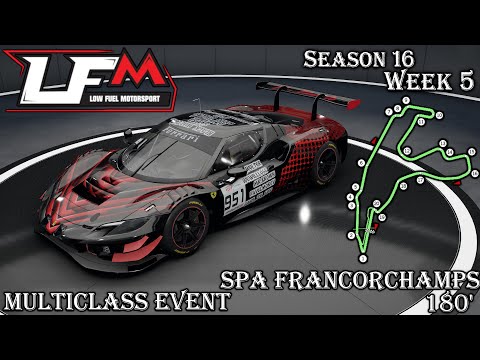 Видео: Катаем 3 часа в мультиклассе на  SPA | #acc #t300rs #simracing