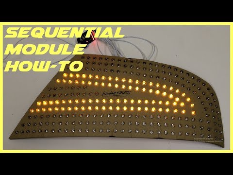 Видео: Как сделать последовательные задние фонари с указателями поворота! Учебные пособия Illumaesthetic