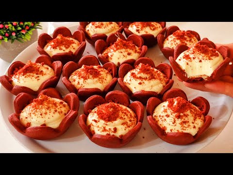 Видео: Тарталетки «Красный бархат» / Рецепт тарта / Десерт
