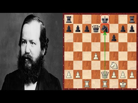 Видео: Стейниц -Барделебен.  Тактический прием связка! Золотой фрагмент.